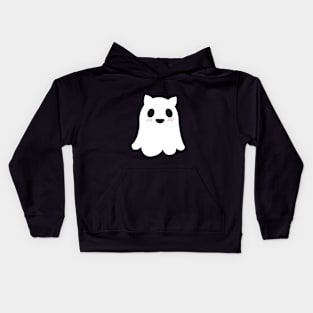 Cute cat ghost Kids Hoodie